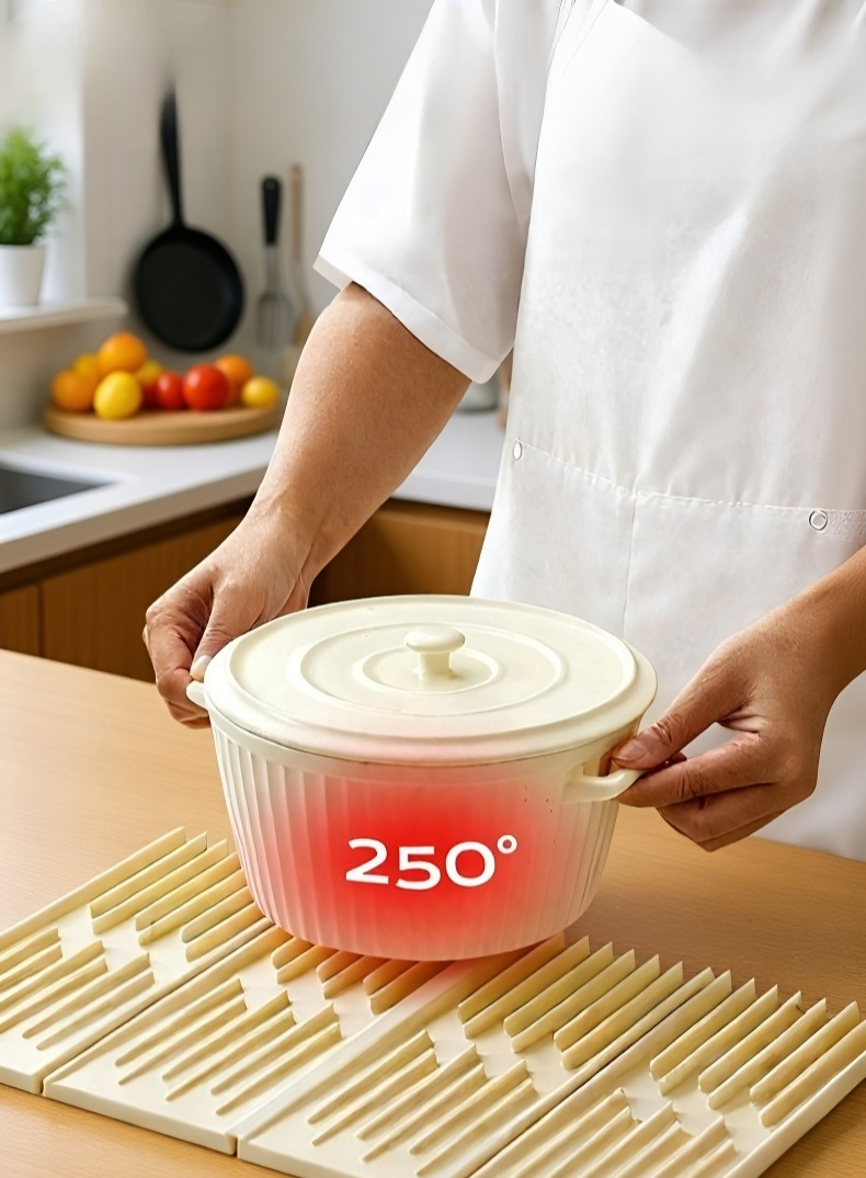 Silicone material draining heat insulation antiscald Placemats table mat Thickening Heatresistant Co