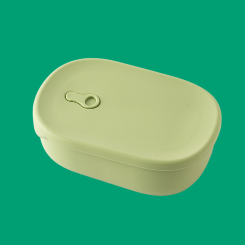 Foodgrade silicone lunch boxes compartmentalized microwaveheatable organizer