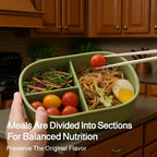 Foodgrade silicone lunch boxes compartmentalized microwaveheatable organizer