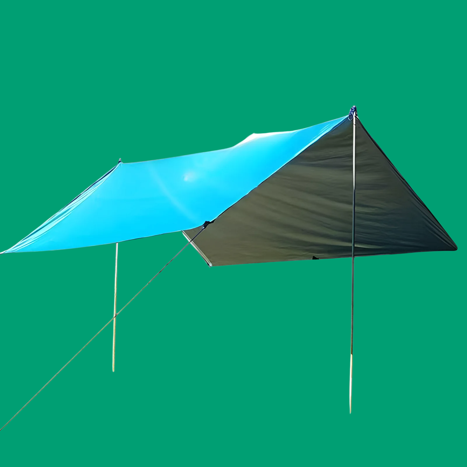 Outdoor camouflage canopy waterproof sunscreen beach sunshade tent coated with silver cloth portable