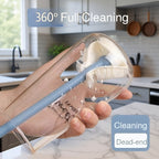 Multifunctional foldable long handle silicone cup cleaning brush