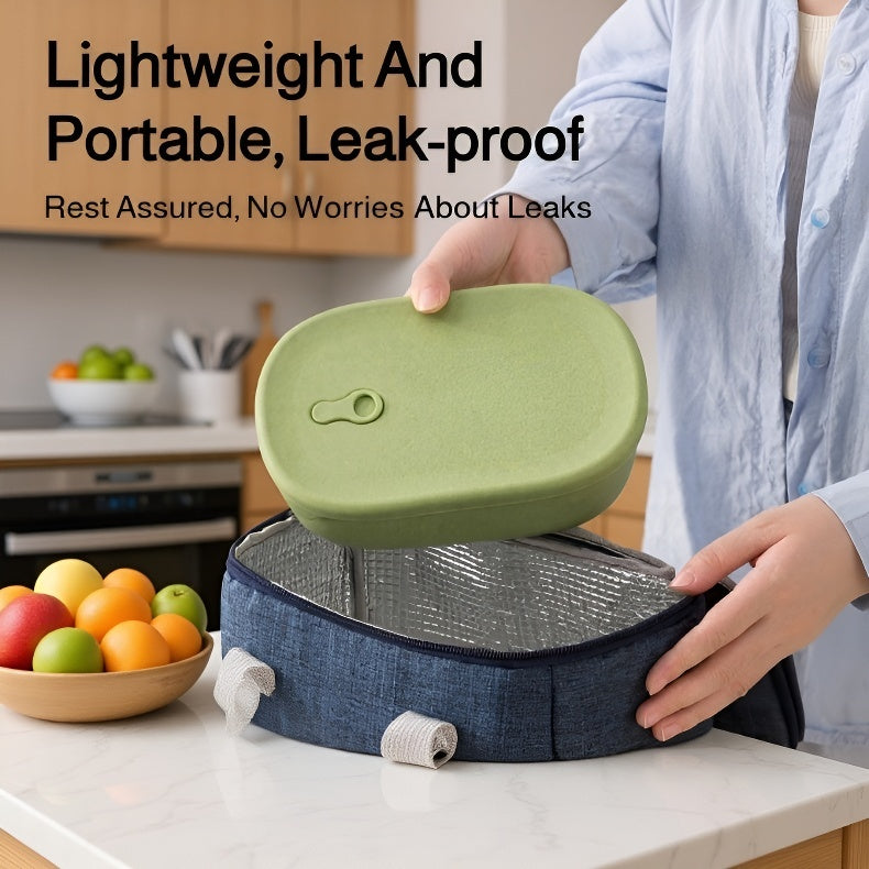 Foodgrade silicone lunch boxes compartmentalized microwaveheatable organizer